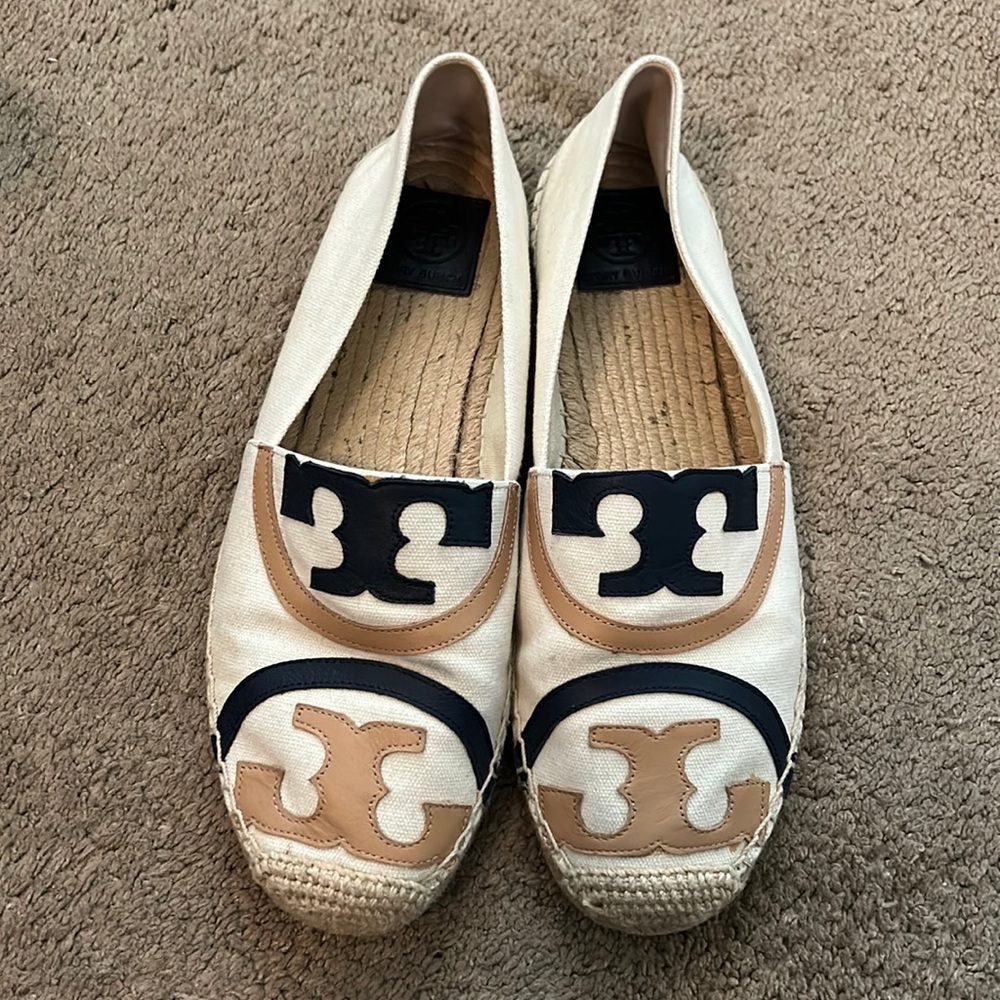 Tory burch poppy espadrilles shoes 10.5 flats